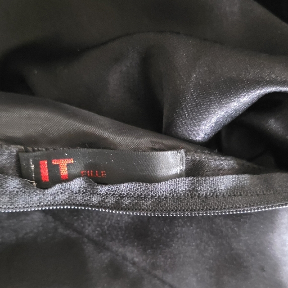 Black Ruffled Spanish Taffeta Dress Medium - Picture 5 of 7